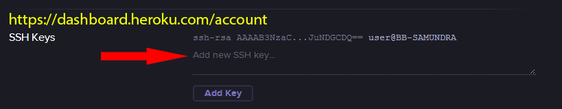 Heroku SSH keys