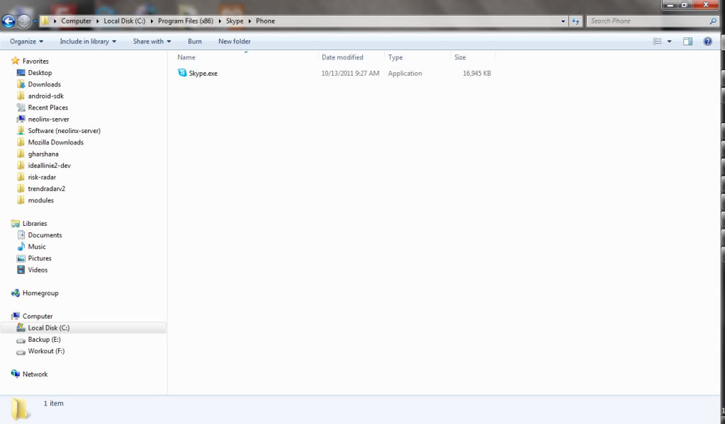 Skype Folder